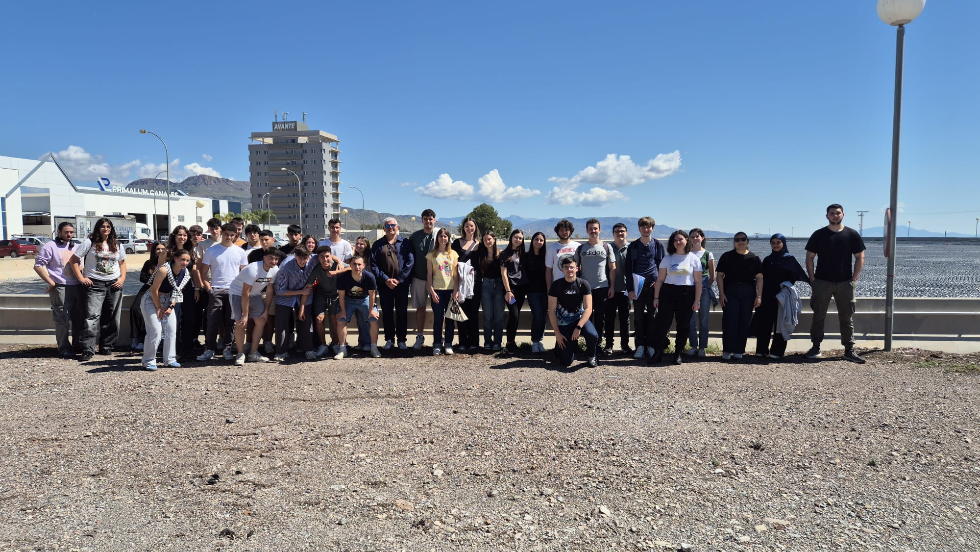Estudiantes de la UPCT conocen el proyecto Life H2OLOCK en la balsa de La Jeresa